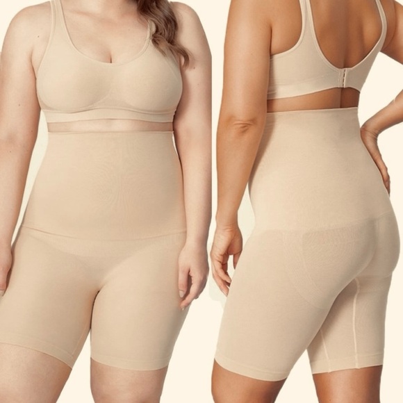 EMPETUA High Waisted Shaper Shorts Nude Sz XL/XXL - Picture 1 of 8